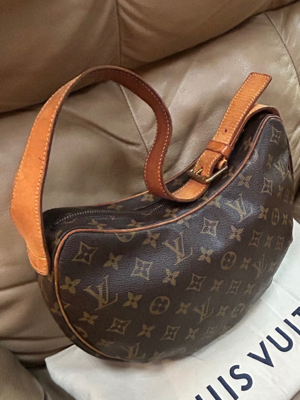 Authentic, discontinued, Louis Vuitton Crescent bag